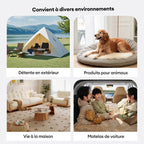Tapis matelas imperméable antidérapant à motif géométrique pour animaux multiusages