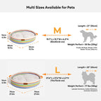 Lit pour animaux apaisant à rayures fait main - Nest intemporel