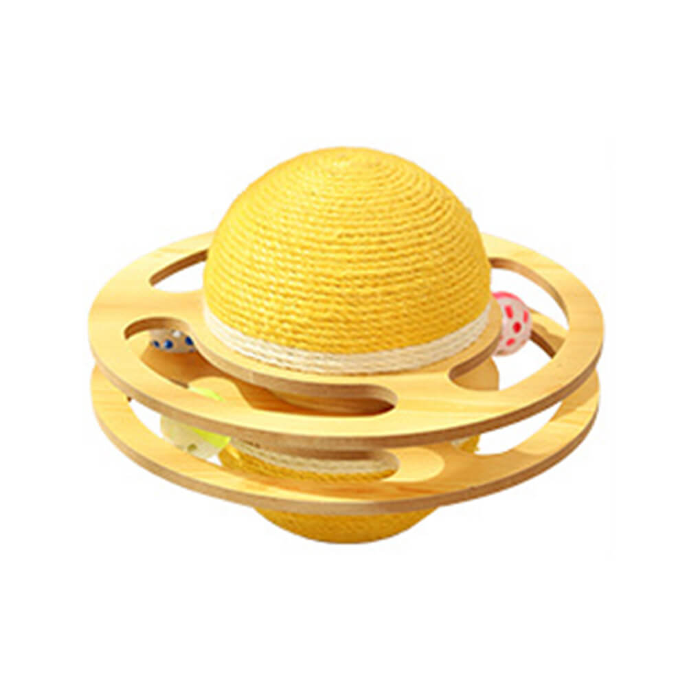 Balle à gratter en sisal jouet interactif pour chat