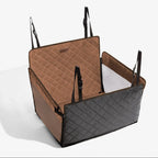 Housse de siège auto pour chien en simili cuir premium résistante à l'eau - RideProtector