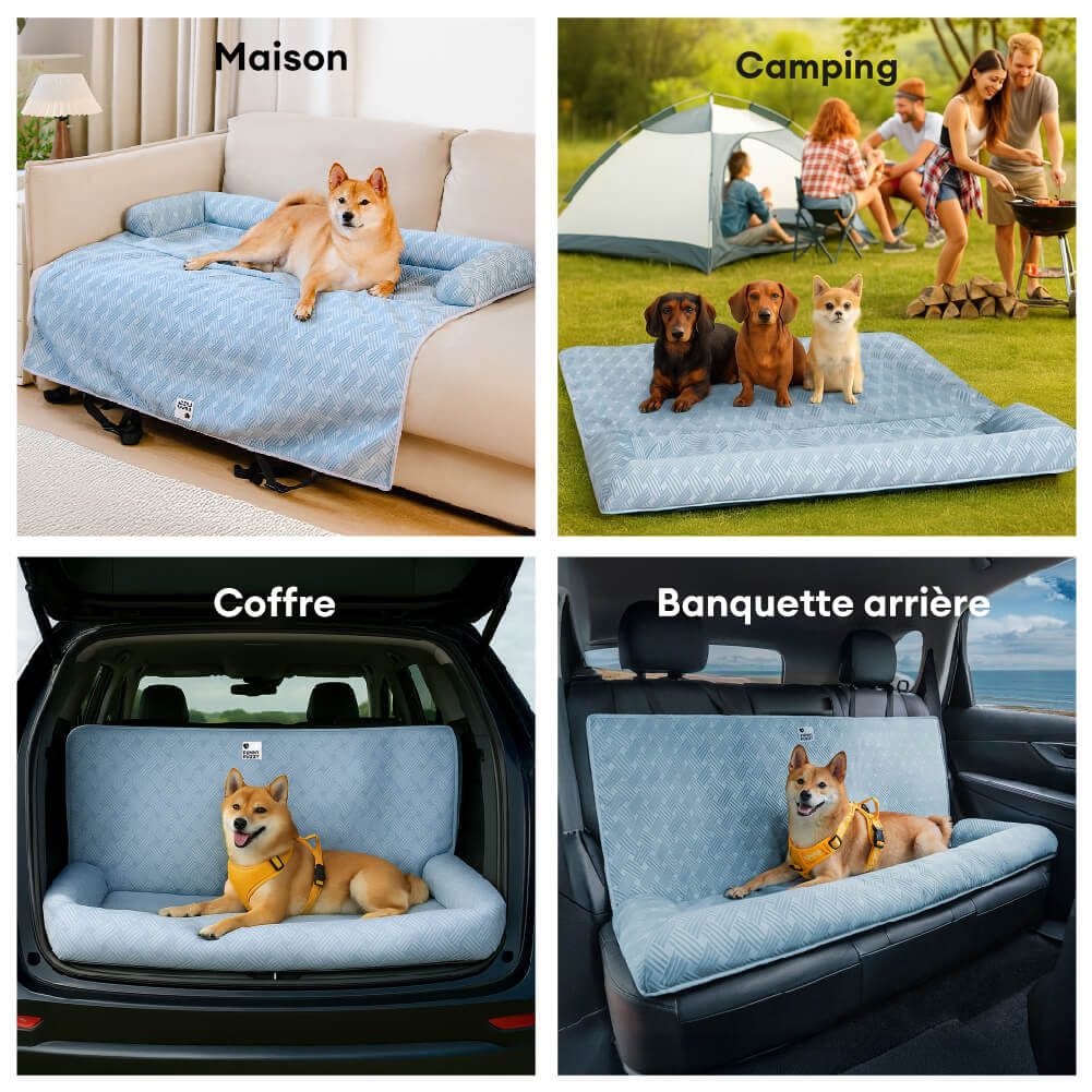 Coussin de sécurité pour chien grande taille Chill Rover pour voyage frais en voiture