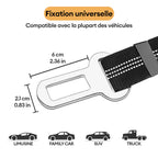 Ceinture de sécurité pour chien avec attache pour appui-tête de voiture