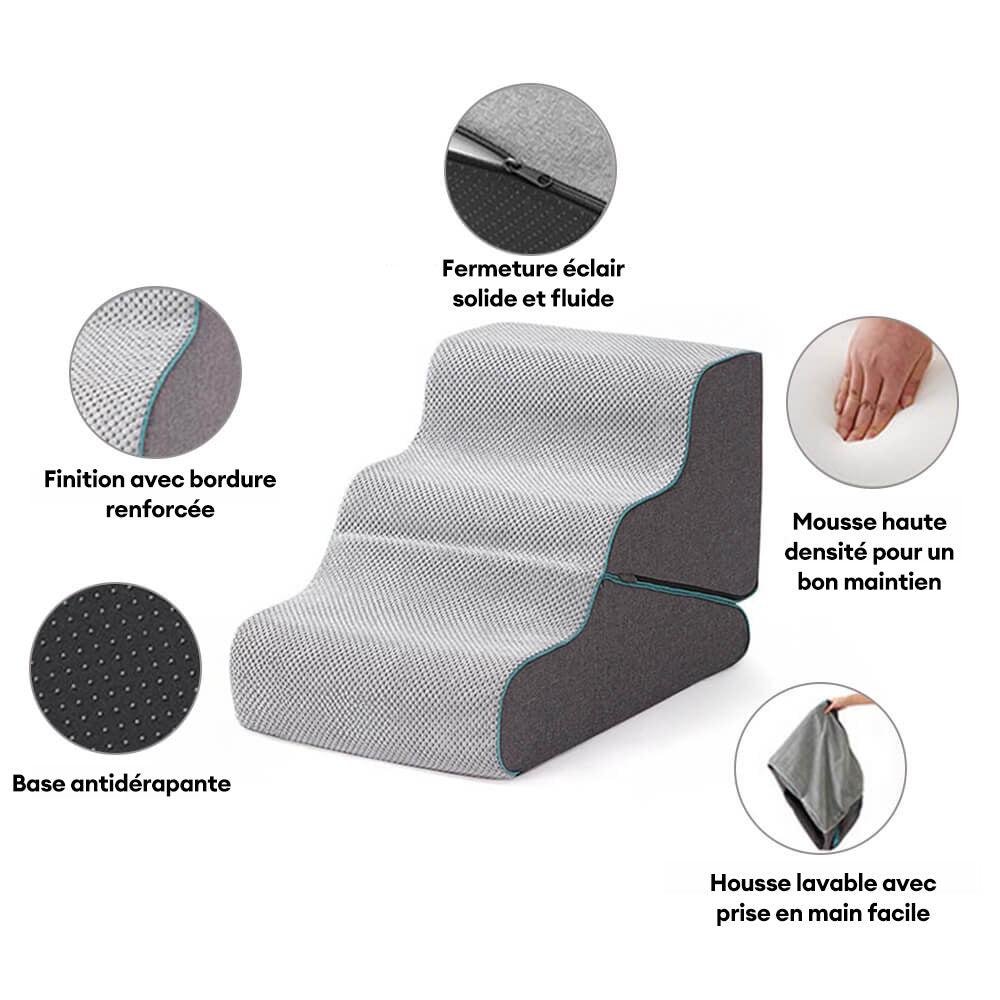 Escaliers pour chien pliables 2 en 1 multifonction avec fonction rampe