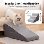 Escaliers pour chien pliables 2 en 1 multifonction avec fonction rampe