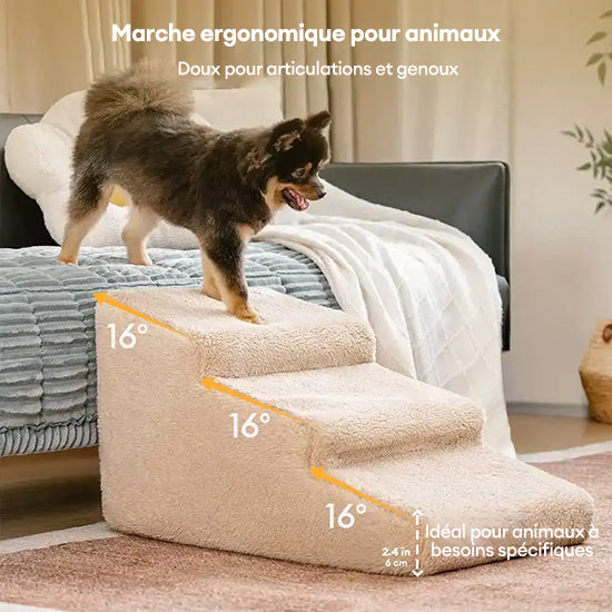 Rampe d'accès douce pour chien escalier pour lit et canapé protection des articulations