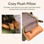 Siège auto console centrale pour animaux en similicuir avec fonction transporteur - Urban Voyager