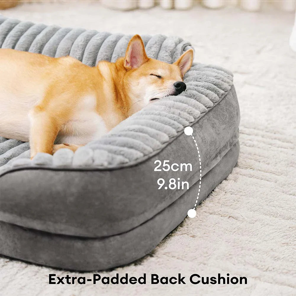 Lit orthopédique pour chien en peluche moelleux lavable - ComfyPaws
