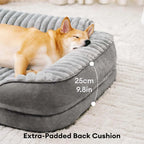 Lit orthopédique pour chien en peluche moelleux lavable - ComfyPaws