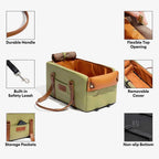 Siège auto console centrale pour animaux en similicuir avec fonction transporteur - Urban Voyager