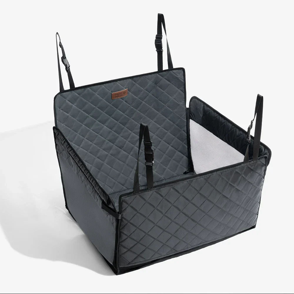 Housse de siège auto pour chien en simili cuir premium résistante à l'eau - RideProtector