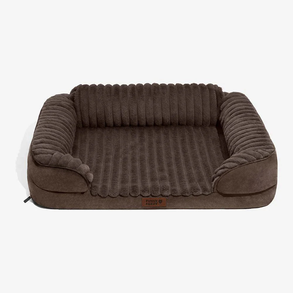 Lit orthopédique pour chien en peluche moelleux lavable - ComfyPaws