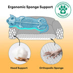 Lit orthopédique pour chien en peluche moelleux lavable - ComfyPaws