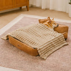 Lit pour chien en mousse rétro en suédine lavable double face avec coussin - SweetDream