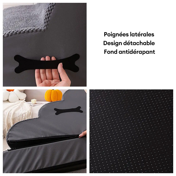 Escaliers pour chien réglables doux antidérapants et lavables avec rampe douce