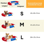 Lit pour animal en forme de bateau imperméable et rafraîchissant avec oreiller – Chill Raft