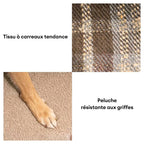 Rampe pour animaux en peluche à carreaux mousse haute densité amovible - ComfyClimb