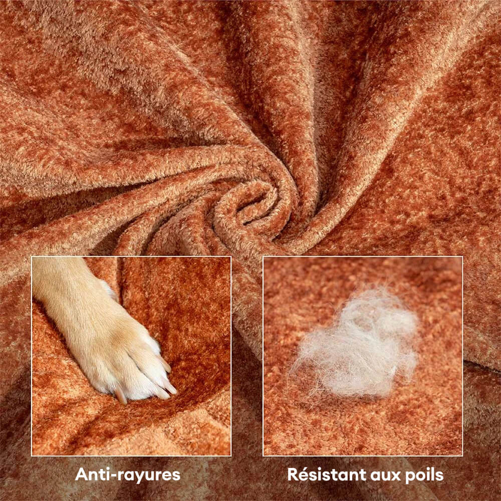 Lit orthopédique pour chien en velours diamant amovible en forme de donut avec coussin - DreamNest