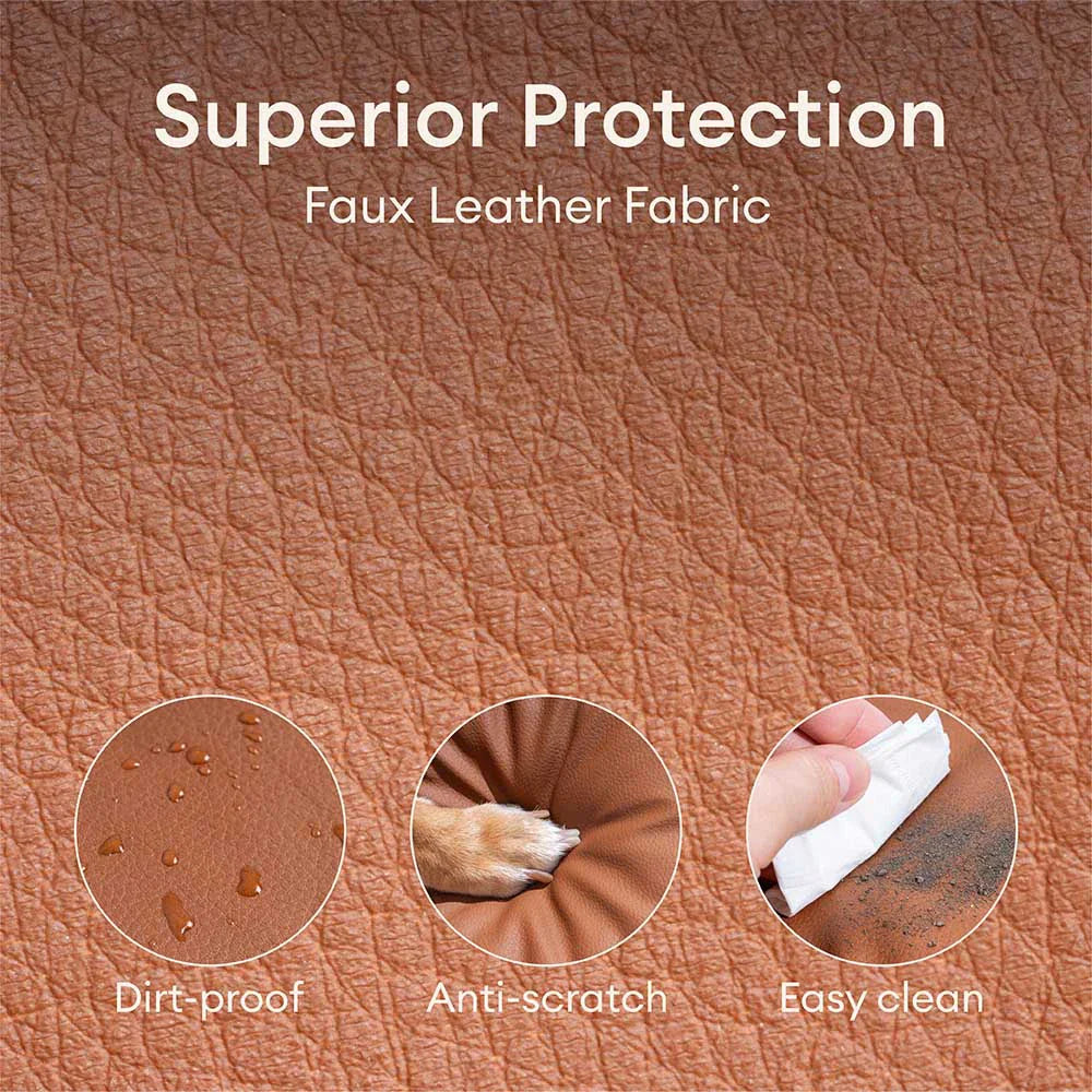 Lit orthopédique pour chien en peluche à carreaux vintage avec coussins - CozyLuxe