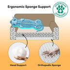 Sofa-lit pour chien en peluche à carreaux vintage, lavable - Chris-Nook