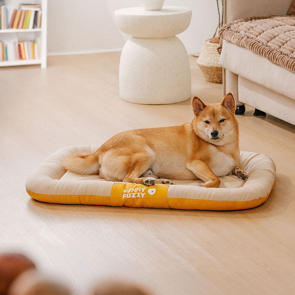 Tapis orthopédique imperméable et résistant aux rayures pour chien motif coloris block - Trek Lounge