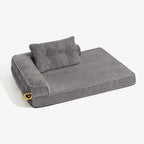 Lit orthopédique pour chien en velours côtelé anti-rayures amovible avec coussin - ComfySofa