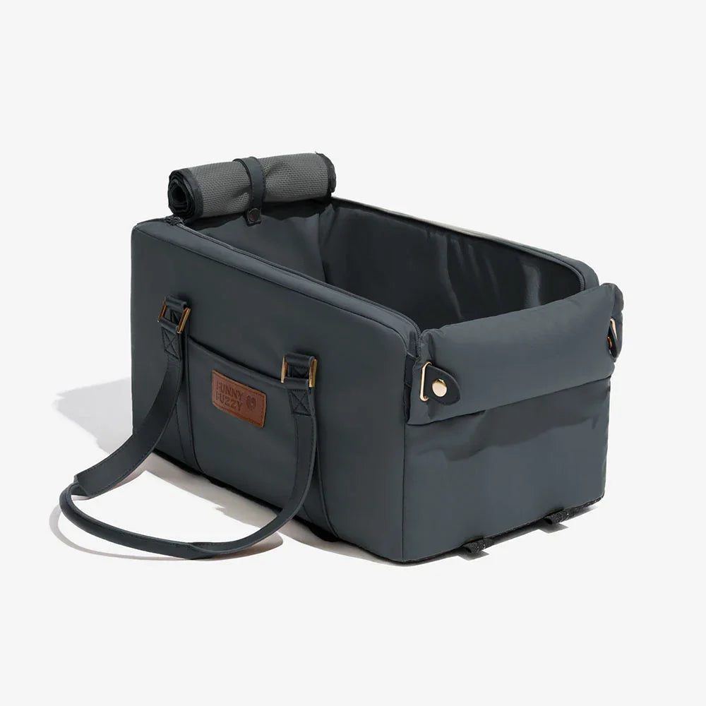 Siège auto console centrale pour animaux en similicuir avec fonction transporteur - Urban Voyager