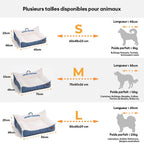 Canapé-lit lavable en peluche pour chien - Crème Douce