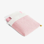 Lit orthopédique pour chien couvert en peluche rayée avec oreiller - FluffyWarm