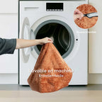 Lit orthopédique pour chien en velours diamant amovible en forme de donut avec coussin - DreamNest