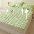 Couvre-matelas matelassé respirant antidérapant toutes saisons