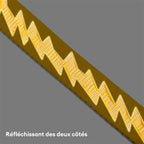 Laisse pour chien grande taille nylon réfléchissante réglable polyvalente avec poignée souple - Flexi Walker