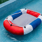 Lit pour animal en forme de bateau imperméable et rafraîchissant avec oreiller – Chill Raft