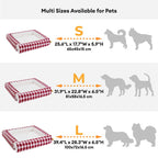 Lit pour chien classique en plaid ergonomique apaisant extensible et lavable