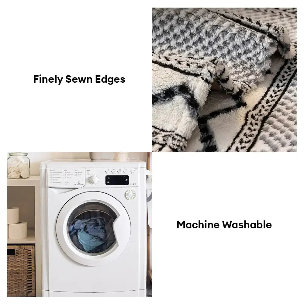 Housse de canapé classique en plaid peluche résistant aux rayures confortable antidérapante