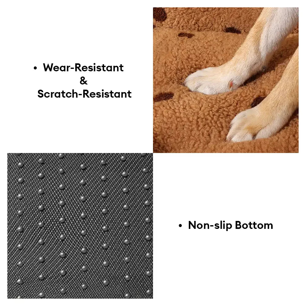 Lit pour chien en peluche Cookie, chaleureux et douillet, idéal pour un sommeil profond en hiver.