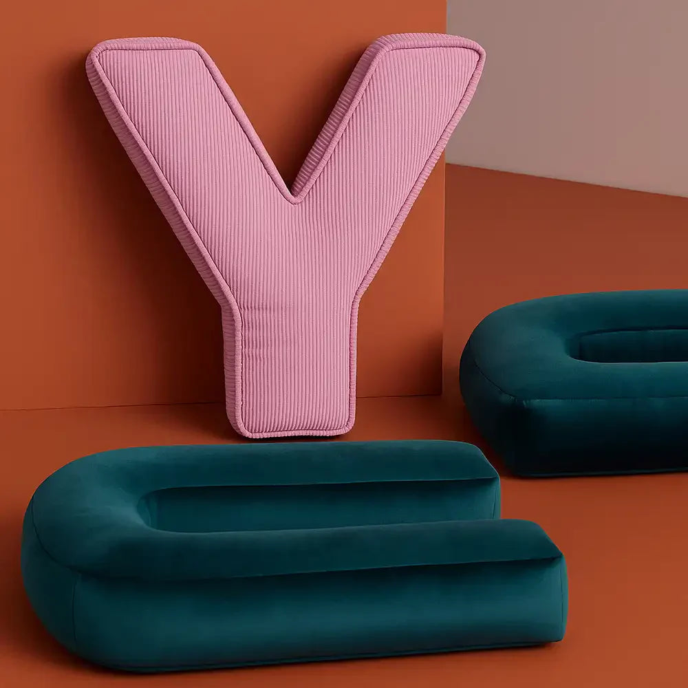 Coussin de canapé en velours côtelé doux et accueillant