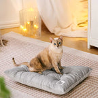 Tapis apaisant lavable double face en peluche pour chat