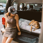 Tapis apaisant double face en peluche lavable pour chien