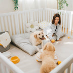 Tapis apaisant double face en peluche lavable pour chien