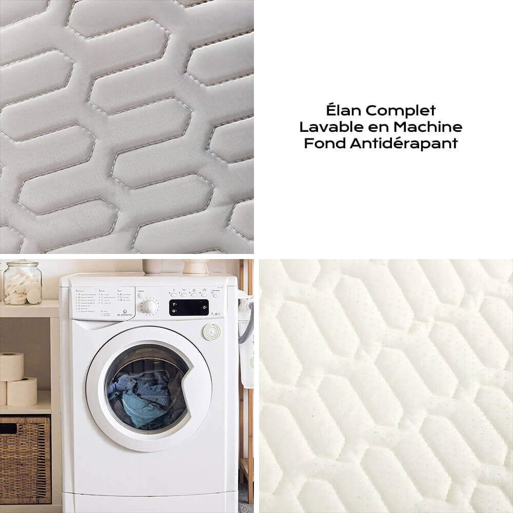 Tapis rafraîchissant lavable antidérapant respirant en soie glacée pour chien et chat