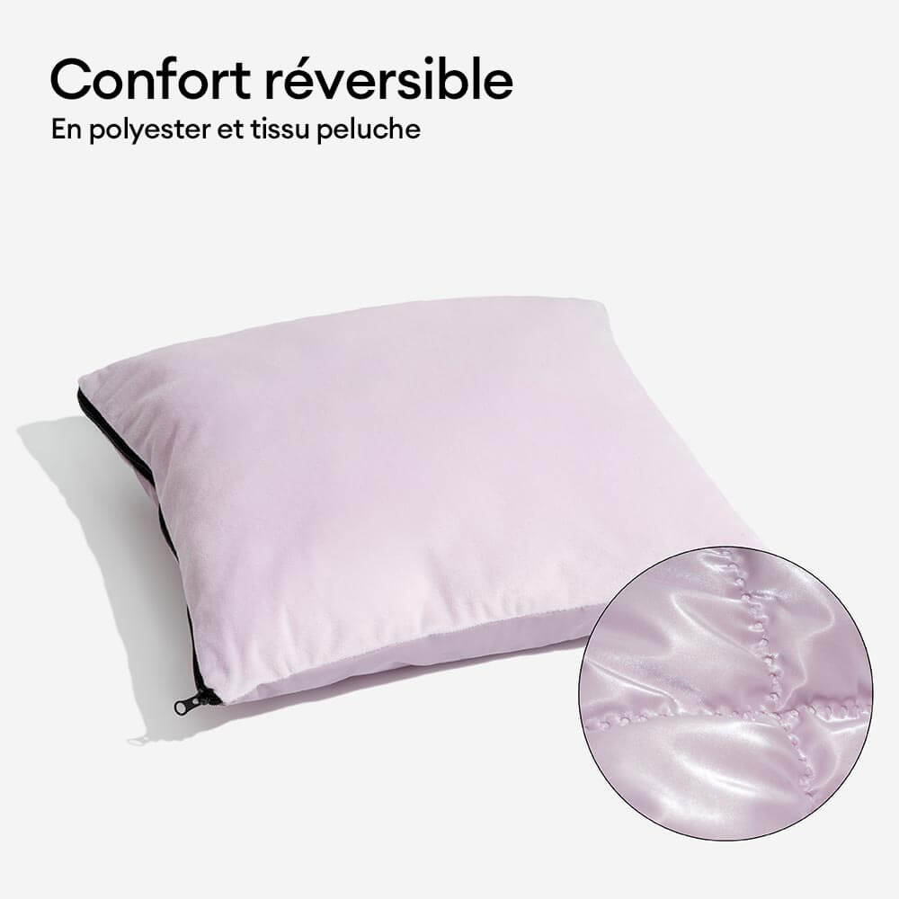 Siège auto pour chien en velours matelassé Luxe Nuage