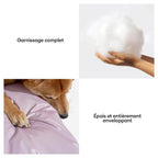 Siège auto pour chien en velours matelassé Luxe Nuage