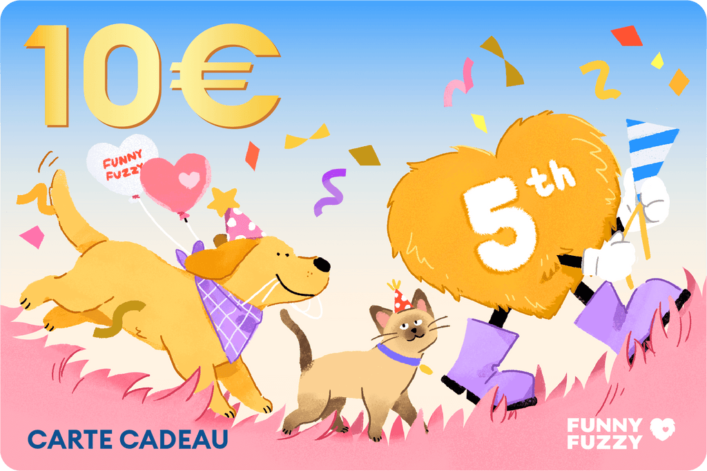 Carte Cadeau Spéciale 5e Anniversaire FUNNYFUZZY 2025