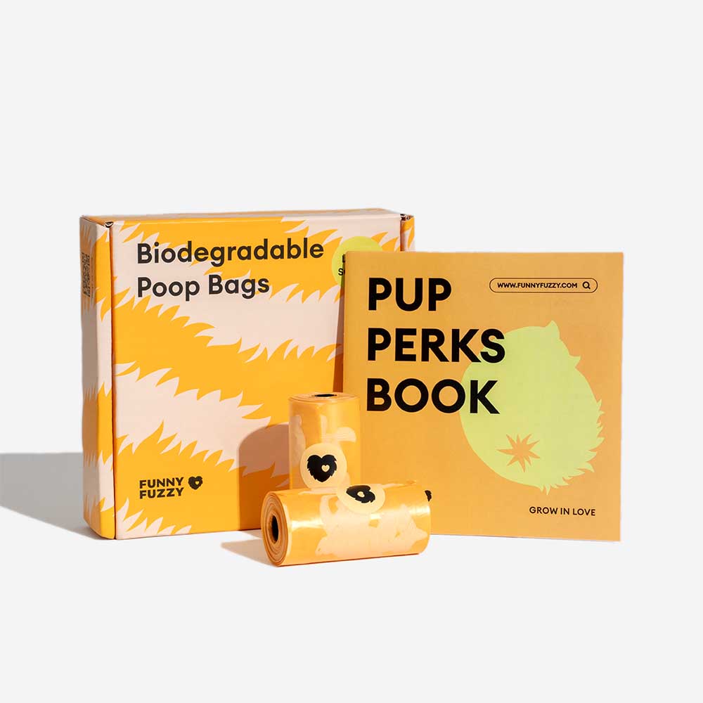 Sacs à crottes recyclés durables parfumés citron FUNNYFUZZY - Fresh Up