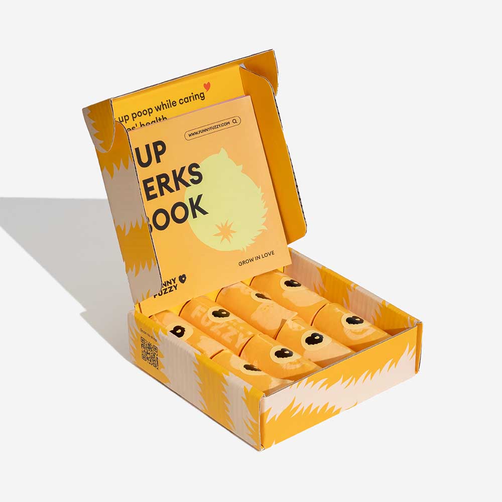 Sacs à crottes recyclés durables parfumés citron FUNNYFUZZY - Fresh Up