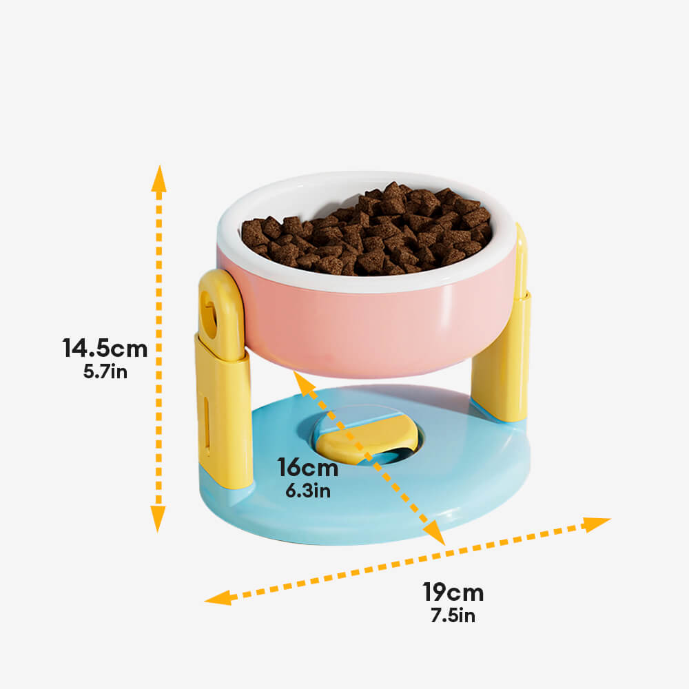 Bol surélevé pour animaux avec protection de cou réglable base antidérapante
