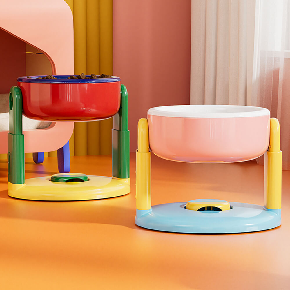 Bol surélevé pour animaux avec protection de cou réglable base antidérapante