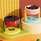 Bol surélevé pour animaux avec protection de cou réglable base antidérapante