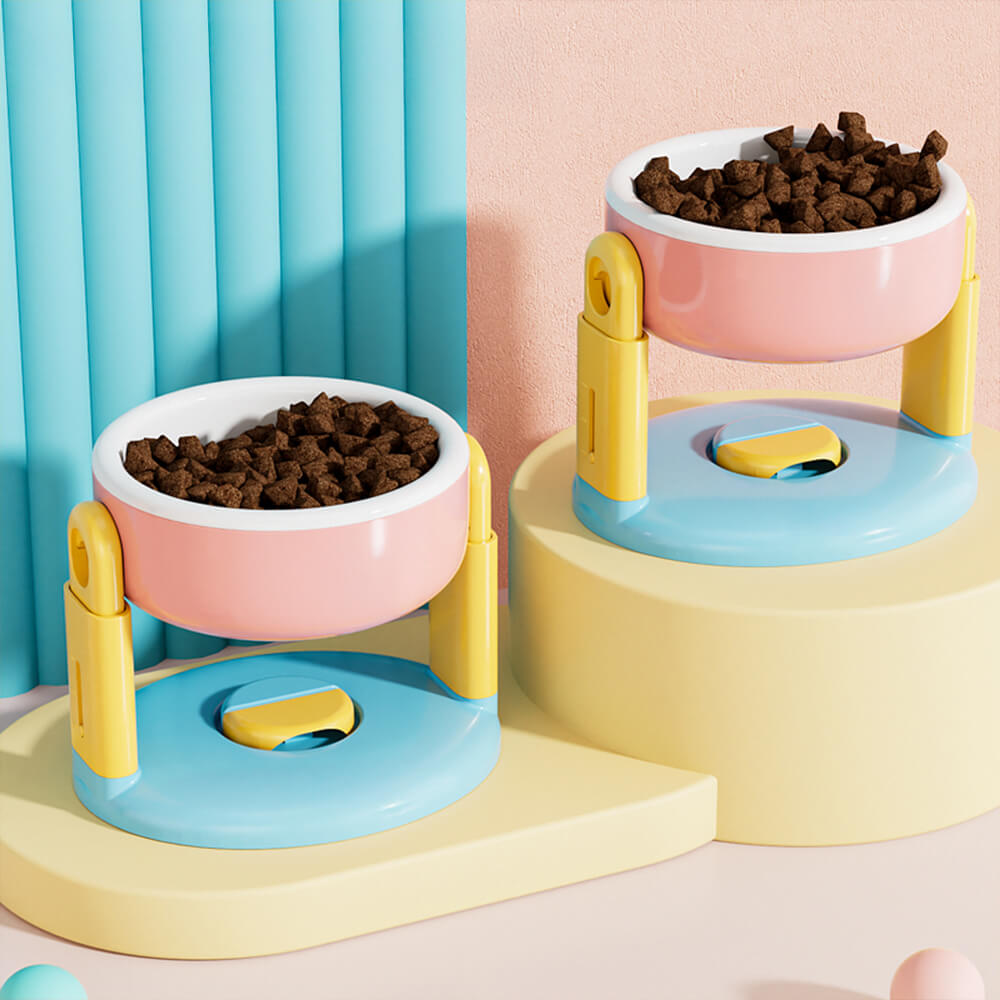 Bol surélevé pour animaux avec protection de cou réglable base antidérapante