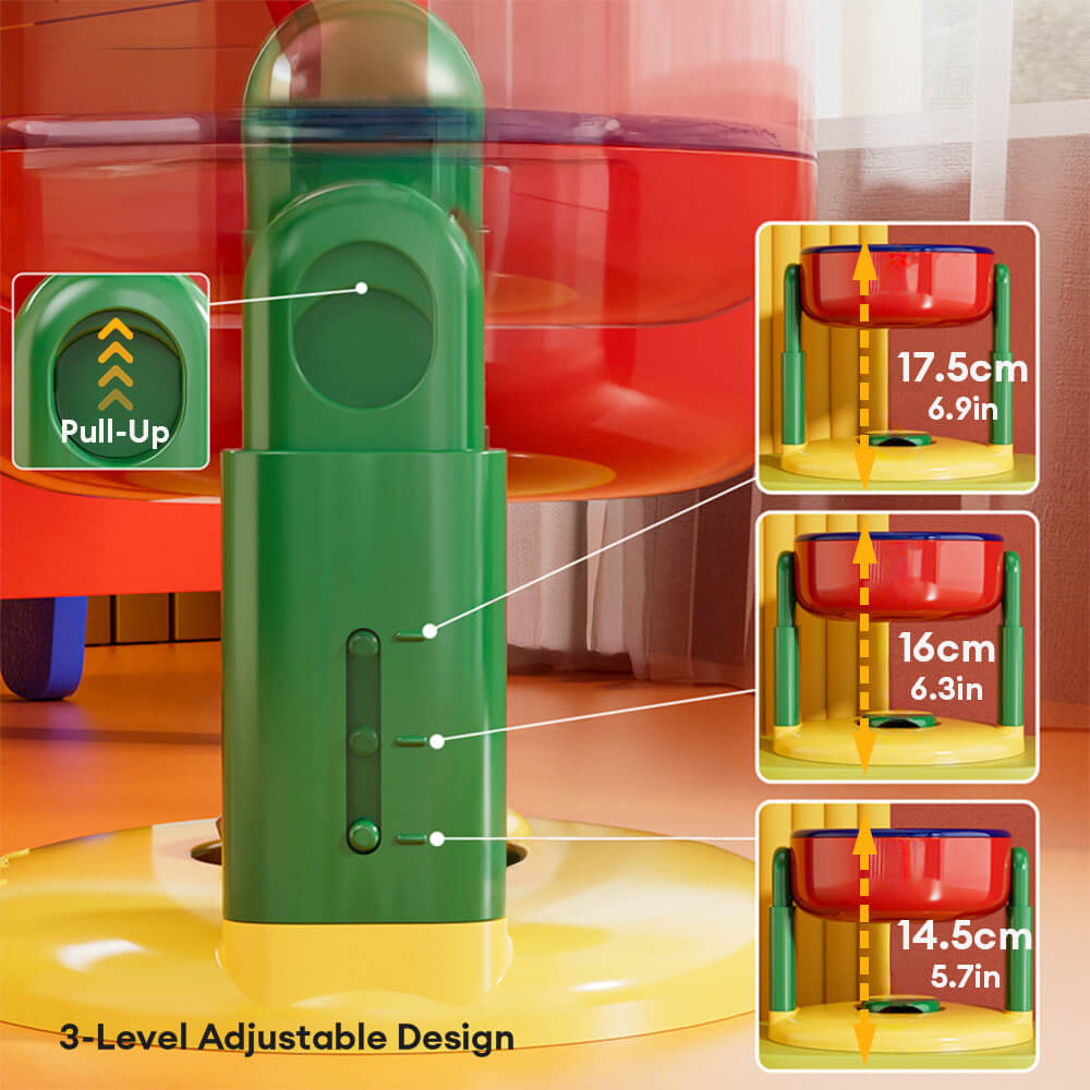 Bol surélevé pour animaux avec protection de cou réglable base antidérapante